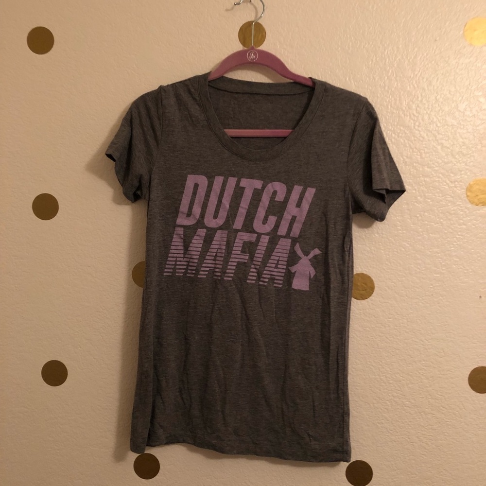 Women’s gray Dutch Bros Mafia Scoop neck T-shirt